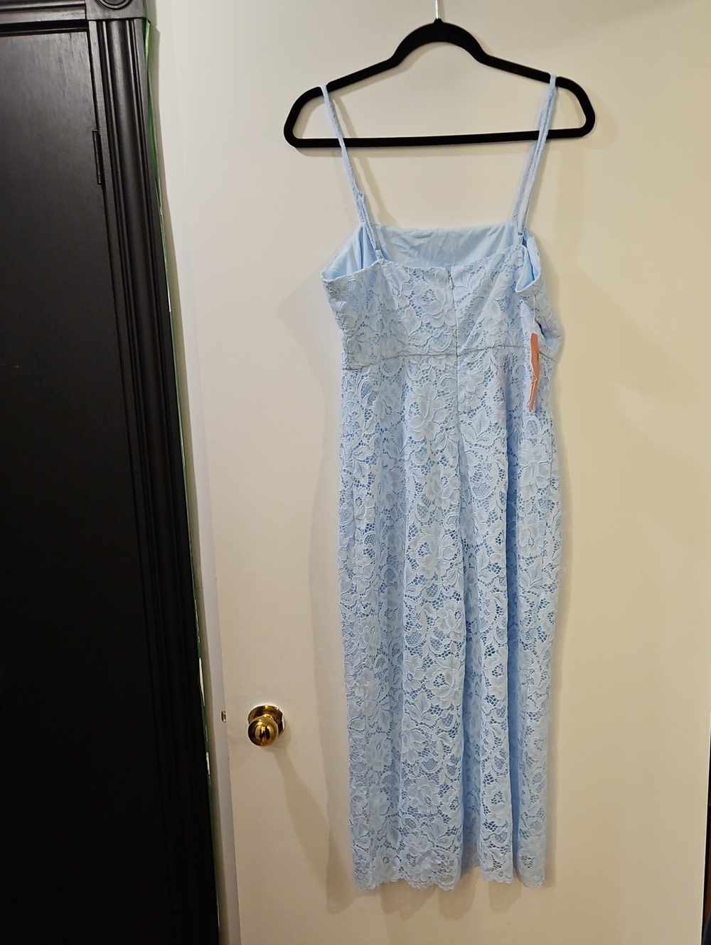 BHLDN Anthropologie Maria Lace Midi Dress Light Blue Size M - Picture 4 of 14